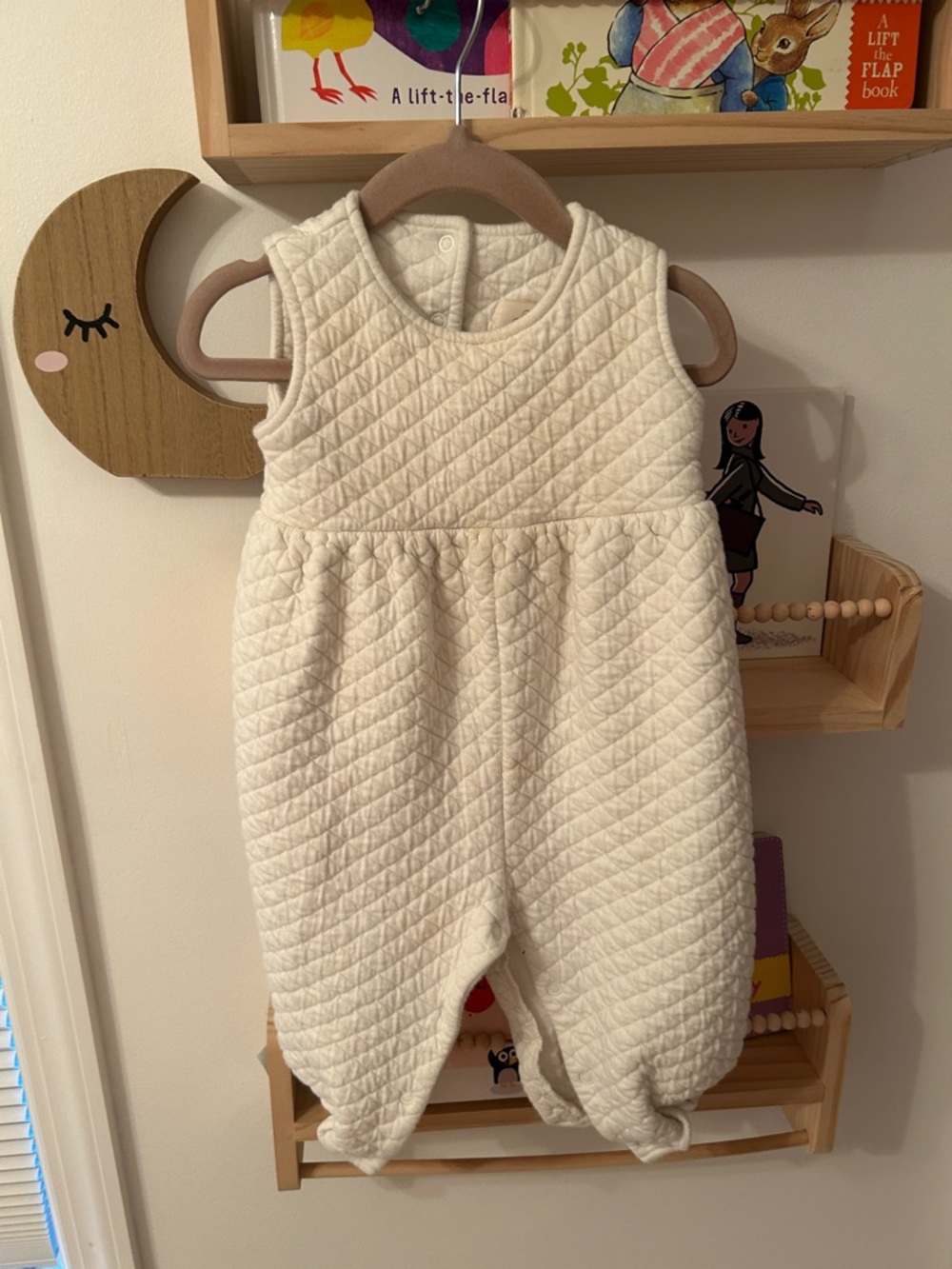 The Beaufort Bonnet Company Cream Quilted Sleeveless Romper